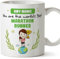 MUGFFINS Personalised Mug for Marathon Runner Woman - in English - You are World's Best - Funny Custom Gift for Colleagues - Ceramic 11oz Mug