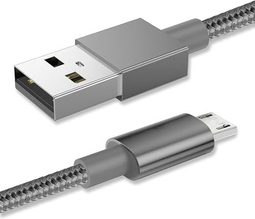 Micro USB Cable Braided USB A to Micro Charge Cable Android Charger Cable Data Sync Cord Compatible with Samsung Galaxy J7,S7,S6,Kindle Fire,Fire HD Tablets, HTC,LG,Moto,Huawei (1 Metre)