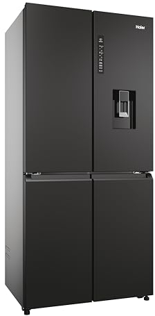 Haier Multi Door Kühl-Gefrierkombination I CUBE 83 SERIE 7 HCR7818DWPT I 4-türiger Kühlschrank mit Gefrierfach, XXL-Fassungsvermögen & 83cm Breite I 463L, Energieklasse D I Wasserspender & No Frost