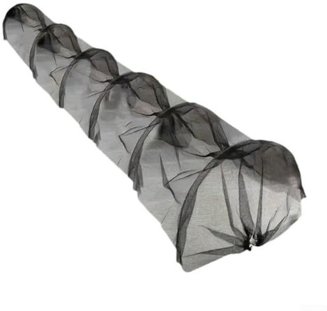 HpLive Serre tunnel en film plastique de 3 m pour jardin, serre de jardin, serre pour légumes, fleurs, herbes aromatiques (sans armatures) (filet noir)