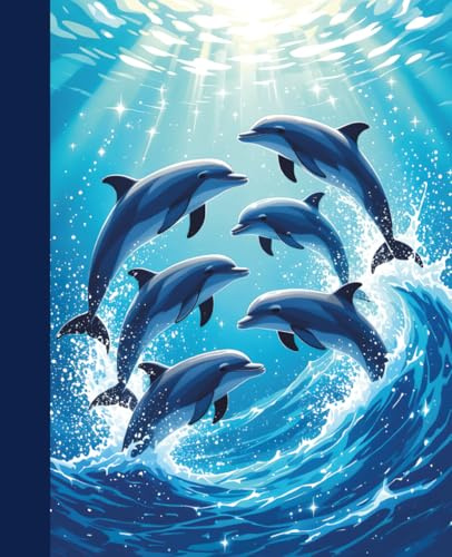Dancing Dolphins Handwriting Practice Notebook – 100 Pages, Learning to Write Paper