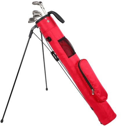 Borsa da golf con supporto, borsa da golf per range con tracolla e scomparto a 2 vie con 3 tasche, borsa da golf per uomo e donna per la driving range, par 3 e corsi executive