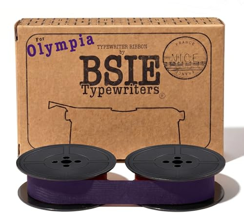 BSIE Färgband för Olympia-Skrivmaskin – Lila – Passar Vintage-Skrivmaskiner – GR1 – Testat i Nizza, Frankrike