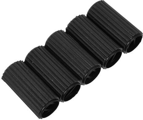 AMUSLESUR 5 Piezas de Repuesto Tapa de Plástico para Freno de Silla de Ruedas Negro, Instalación Fácil, Compatibilidad para Cuidado en Casa y Residencias