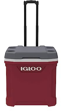 Igloo Latitude 30 Roller Nevera Pasiva con Ruedas, Rojo