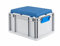 PROREGAL Eurobox NextGen Seat Box Blau | HxBxT 26,5x30x40cm | 20 Liter | Griffe geschlossen | Eurobehälter, Sitzbox, Transportbox, Transportbehälter, Stapelbehälter