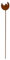 BigDean Feuerkugel Rost-Optik ø 16 cm– Kerzen Windlicht Garten Deko aus Rost Flamme Stecker groß