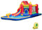 LIFEZEAL Château Gonflable avec Souffleur, Parc Aquatique avec Mur Escalade, Piscine, Zone de Saut, Toboggan, Canons à Eau, Aire de Jeux Intérieur Extérieur, pour Enfants 3-8 Ans, 624x270x235 cm