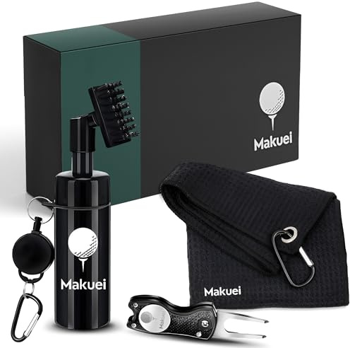 Makuei Accessori da Golf - Gadget da Golf durevoli per Uomini e Donne (3 Strumenti), migliorate Le vostre Prestazioni di Golf Oggi! La Migliore Idea Regalo per i Golfisti!