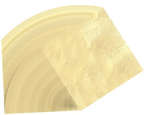 Relota 150 Blatt Imitation Blattgold, Goldfolie Acrylmalerei, Goldpapier zum Basteln, Blattgold Blätter Set, Imitierte Blattgoldblätter, Blattmetall, Goldblatt für Kunst Projekt & Handwerk Dekoration