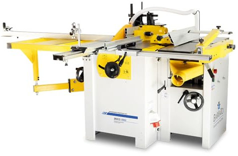 BAMATO BMK5-1300 – Holzbearbeitungsmaschine 5-in-1 | Kombigerät für Sägen, Fräsen, Hobeln | Perfekt für Heimwerker & Profis