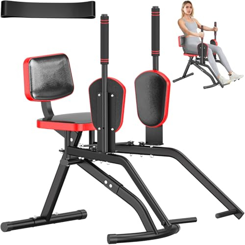 Hip Abductor Machine for Home Gym,Glute & Thigh Exercise Equipmen for Women,Leg Workout Equipment with 3 Resistance Levels, 220lbs Capacity,Leg Abductor Machine,Booty Builder for Butt Workout