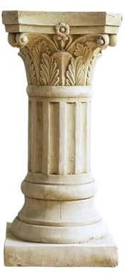 Huangj-0527 Piédestal de Jardin rétro en Forme Colonne Romaine, Ornement créatif, Socle for Statues, Plantes ou vases Colonnes de Jardin