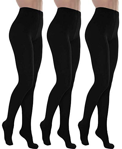 Toocool - Lot de 3 Collants Thermiques Femme Doublure Polaire Leggings Hiver Chauds Neufs LO-SD6606 [Taille unique, Noir]