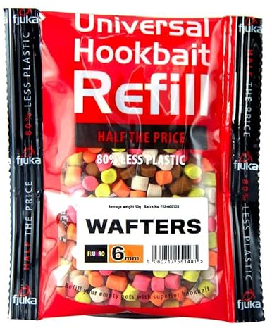 Fjuka Wafters 6mm REFILL | Easy to suck in | Hair-rigs | Direct hooking