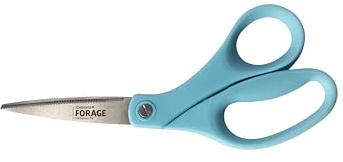 OASIS Forage Precision-Cut Floral Stem Shears | Stainless Steel Serrated Double Walled Blades | Bright Blue Ergonomic Handle