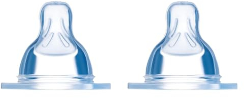 MAM Sauger Größe 2 im Doppelpack, Flaschensauger (Durchflussrate mittel), weicher Trinksauger passend für alle MAM Flaschen/Trainer, ab 4+ Monate (Packung mit 2)