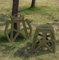 Sgabello Pieghevole Multiuso Portata 150 Kg Salvaspazio Ultraresistente Cucina Bagno Giardino Sedia Campeggio Adulti Bambini Con Maniglia Trasportabile - VerdeMilitare - Misura Grande