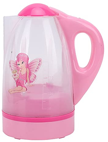 Spielzeug-Wasserkocher Rosa Kleiner elektrischer Wasserkocher Haushaltsspielzeug Kinder realistischer Wasserkocher Küche vorgeben Zubehör Spielen Spielzeug Kinder