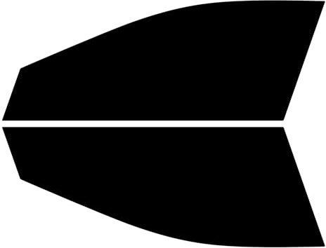 TINTCOM Lámina Tintada Precortada para Honda Civic 5 Puertas Compacto 2006-2011 - (05% Super Negro) - Ventanas Laterales Delanteras, Protección UV y Calor, Instalación Fácil, Ajuste Exacto