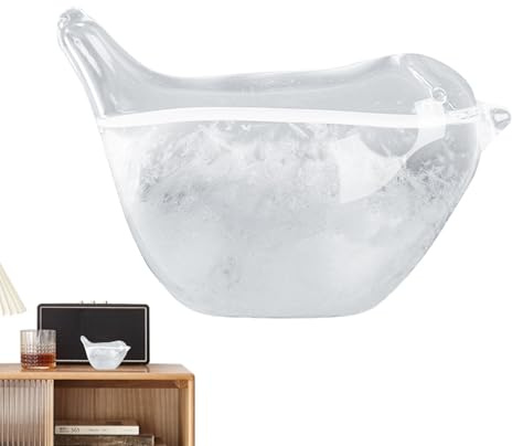 Weather Storm Glass, Pronóstico del tiempo en | Vidrio de tormenta en forma de, meteorológico en, estación meteorológica de escritorio decorativa para el hogar y la oficina