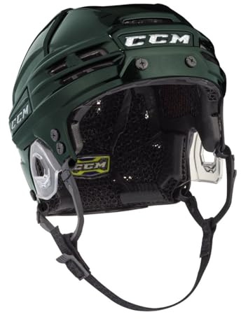 CCM Super Tacks X - Casco da hockey su ghiaccio (verde scuro, L)