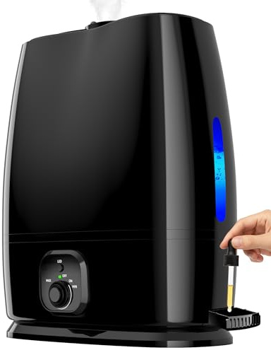 Everlasting Comfort 6L Humidifiers for Bedroom, Quiet 50HR Runtime No-Filter Supersized Cool Mist Humidifier Large Room for Whole House, Plants, Baby Nursery, Allergies, Dry Skin, Congestion, Indoor