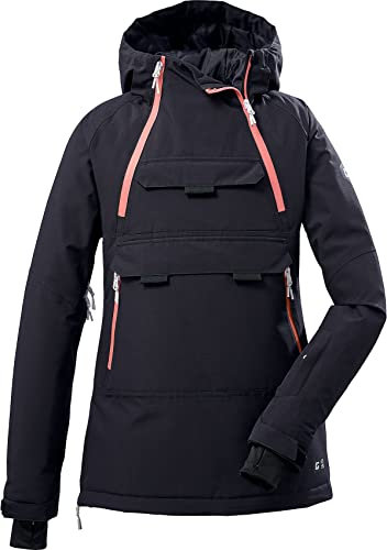 killtec Mädchen Ski Windbreaker mit Kapuze und Schneefang - KSW 46 GRLS SKI WNDBRKR, dunkelnavy, 140, 37169-000