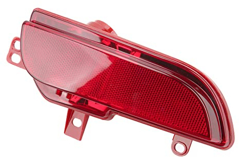 Dioche Lámpara de Luz Antiniebla Automática del Lado Izquierdo Trasero del Automóvil Conjunto de Luz Antiniebla Trasera Izquierda 6350HA Reemplazo de Carcasa Roja para 206+