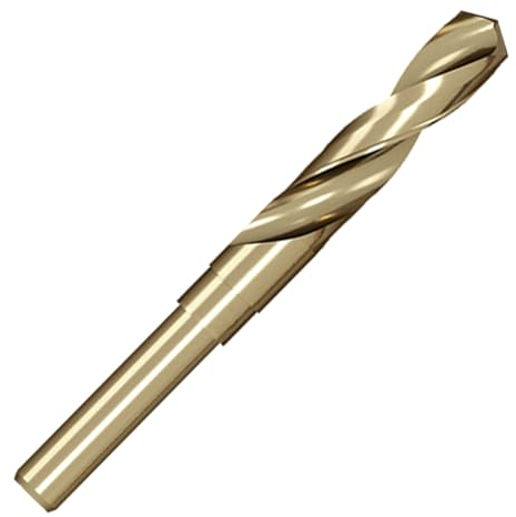Meccion HSS Cobalt Drill Bit, Reduced Shank Twist Drill Bit for Metal, Stainless Steel, Aluminium, Wood, Plastic, Non-Ferrous Etc. (15mm)