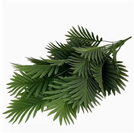 Solrosblad Simulerad växt Lös svans Europeisk stil Simulerade gröna växter Gröna växter i kruk Dekorativa prydnader/248(18 Branch Leaves)
