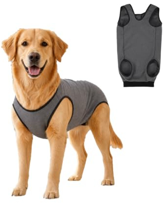 1 styck hundbody grå L