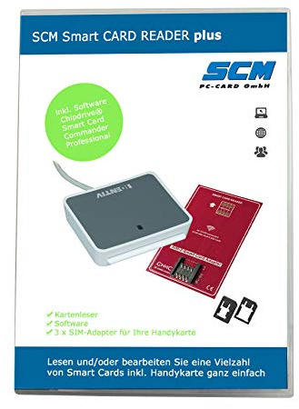 SCM Smart Card Reader Plus – Kartenleser und Software zum Auslesen der SIM