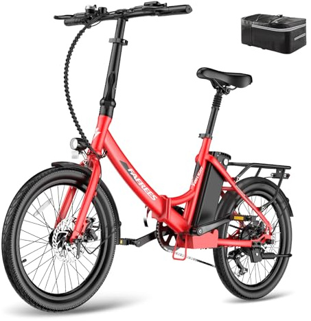 Fafrees F20 Light hopfällbar cykel, e-cykel, 20 tum, elcykel 36 V 16,75 Ah, City Ebike män kvinnor 250 W 25 km/h, Pedelec vikbar, e-cykel vikbar cykel räckvidd upp till 65–130 km