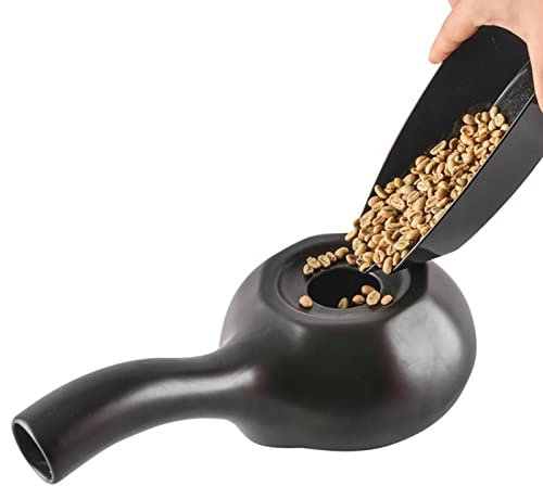 BLUNOA 50g Torréfacteur À Café Pratique en Céramique Accueil Grains De Café Torréfacteur Machine À Torréfier Les Grains De Café pour Une Saveur Riche Auto Torréfiée