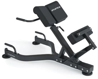 ATLETICA Hyperextension verstellbar | Training der Rückenstrecker | 200kg Belastbarkeit | Hohe Stabilität | Variabel einstellbar | Extra Griffe für Liegestütze