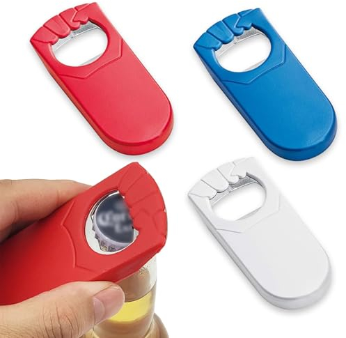 Jicyor 9 x Bierflaschenöffner, personalisierbarer Flaschenöffner, Flaschenöffner, Hand-Bierflaschenöffner für Getränke, Cider Bar und Haushaltsgeräte (3 Farben)