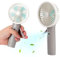 Hand Fan Portable Handheld Misting Fan,Mist Water Air Bottle Cooling Mini Personal Humidifier Fan,For Outdoor Holidays Office Travel (Gray)
