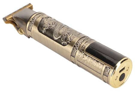 Cortadora de Pelo Eléctrica con Diseño de Dragón Grabado, Cortadora de Pelo Compacta y de Larga Duración con Carga USB para Hombres y Mujeres