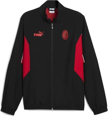 A.C. Milan - Giacca ftblARCHIVE, Adulto, Giacca Sportiva da Calcio e da Allenamento, con Zip, Prodotto Ufficiale, Unisex, Nero, XXL