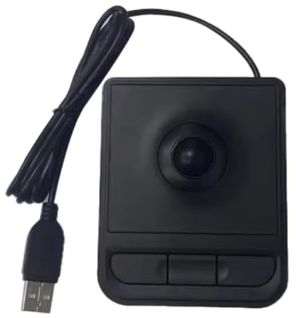 Knoruley Souris de Bureau USB Spéciale, Trackball, Contrôle Industriel Intégré, Équipement Auto-Nervuré pour Salle Informatique