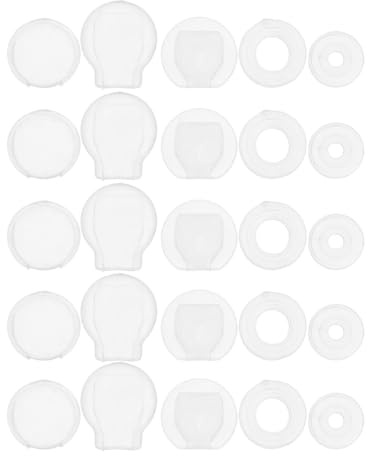 DIYEAH 50 StüCk Silikon Ohrclip Polster Transparent Weich Schmerzfrei Rutschfest Ohrclip Kissen FüR Empfindliche Ohren Vielseitig