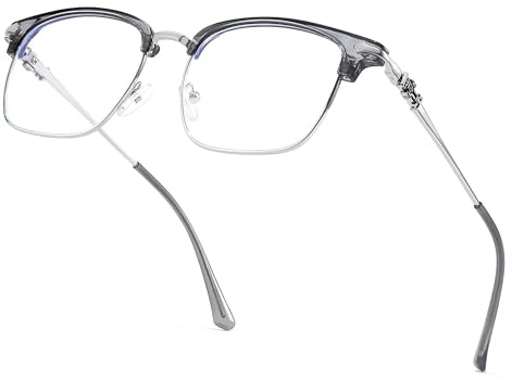 Chicid Classic Black Thick Square Frame Clear Lens Glasses for Women Men Non Prescription Eyeglasses