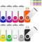 JEVDES Chiavetta USB 2GB 10 Pezzi 2.0 Pen Drive Chiave USB 2 giga Penna USB Unità Memoria Flash Girevole per archiviazione dati Unità Pennetta USB con Corda (Multicolore)