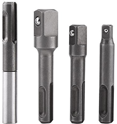 Porta-inserti: codolo SDS Plus per adattatore per presa esagonale da 1/4e connettore di prolunga per punta quadrata da 1/4 3/81/2