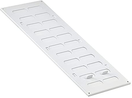 400x150mm Bianca Regolabile Griglia di Ventilazione in Metallo - Griglie D'Aerazione con Lamelle Richiudibili