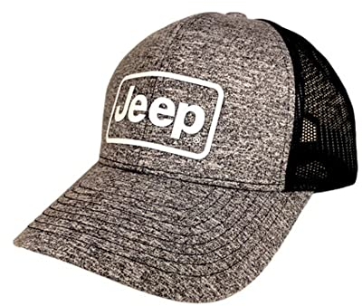 Jeep Trucker-Mütze mit Block-Logo, aus hochdichtem Silikon.