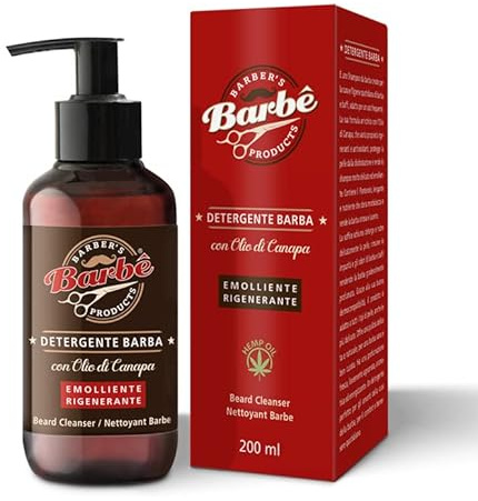 Detergente Barba con Olio di Canapa - Emolliente e Rigenerante