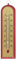 Zimmerthermometer Thermometer Innen Außen Holz Metall Außenthermometer Analog Raum Garten (dunkel) MD14