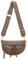 ITALYSHOP24 Damen Tasche Umhängetasche Brusttasche Muster Gürtel Bauchtasche Crossbody Gürteltasche Hüfttasche Crossover Bodybag Schultertasche Handytasche Leder Optik Taupe S